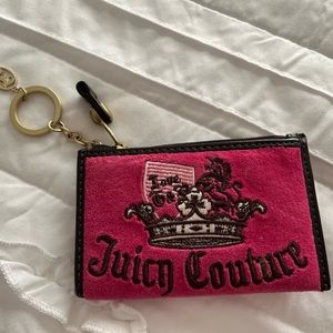 Juicy couture coin purse with key ring